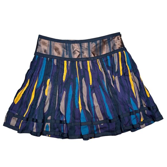 Diane Von Furstenberg Dresses & Skirts - Diane von Furstenberg Multicolor Pleated Flowy Silk Mini Above The Knee Skirt